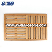 Natural bamboo anti-slip floor mat bamboo bathroom non-slip floor mat